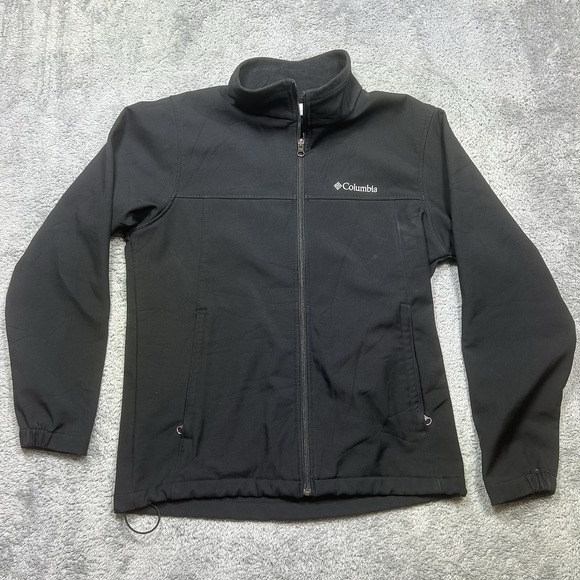 Columbia Other - Columbia Ascender Softshell Jacket Mens M Black Fleece Lined Full Zip‎ Outdoor